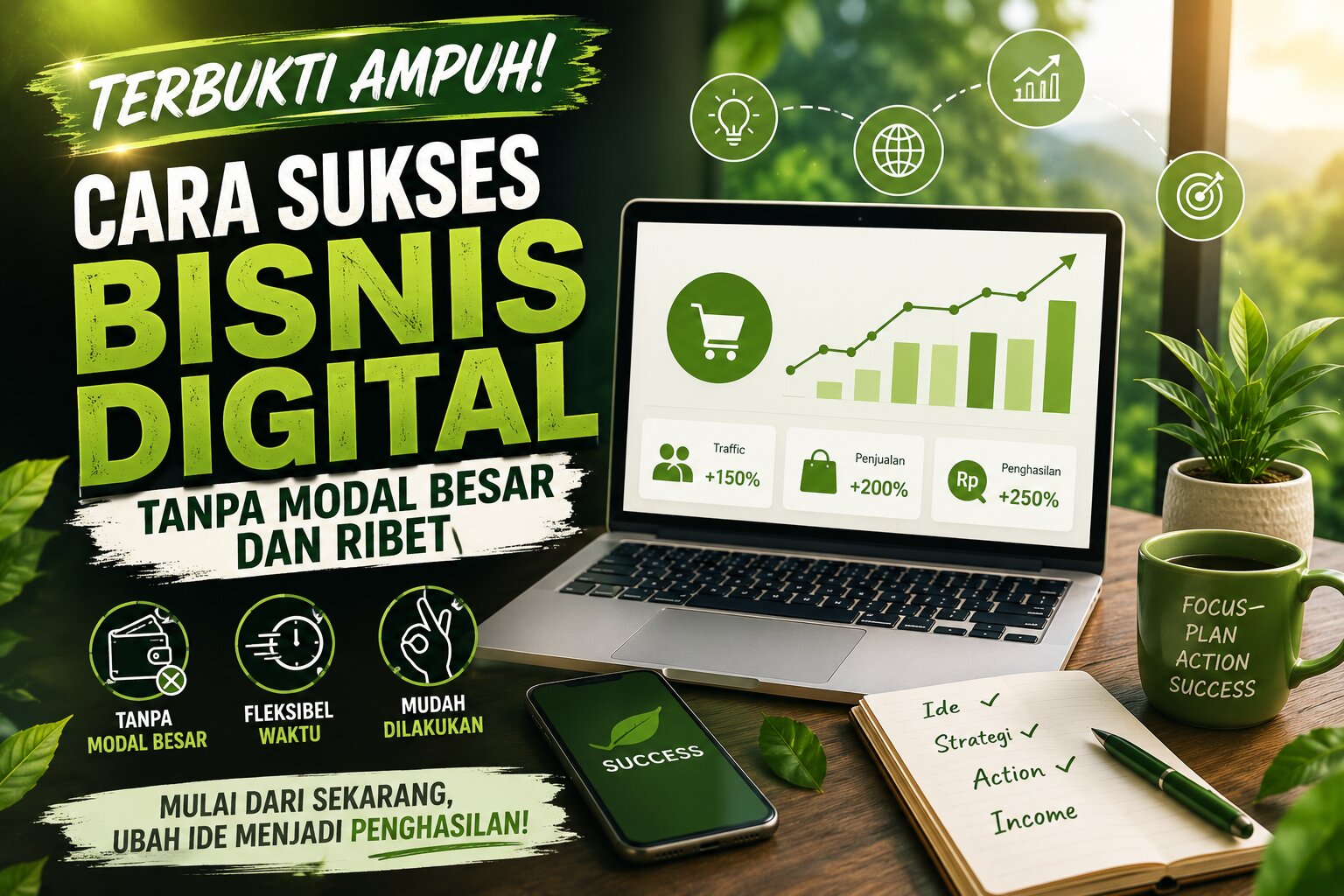 Rahasia Sukses Bisnis Digital Tanpa Modal Besar yang Bisa Dimulai Siapa Saja