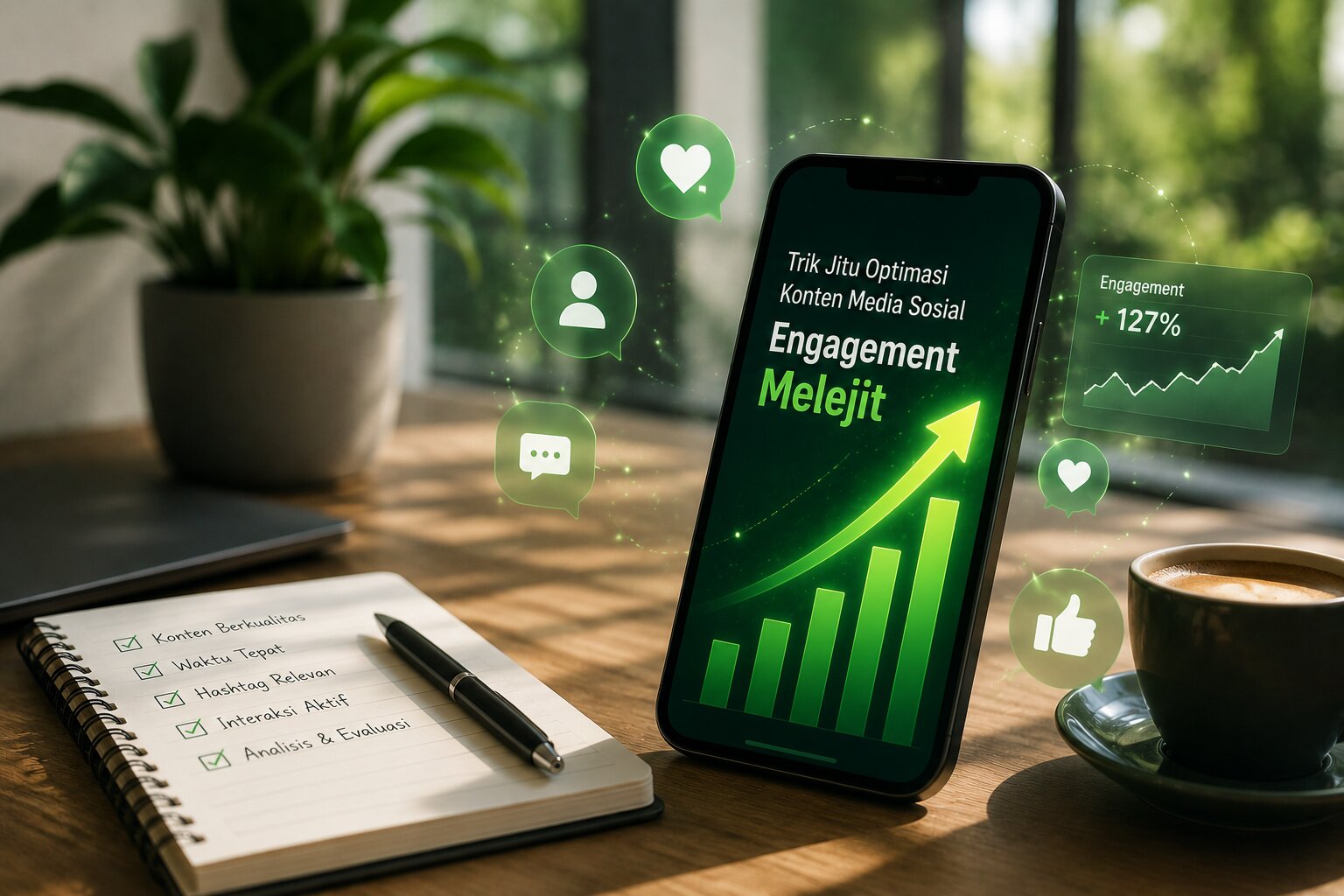 Strategi Ekosistem Konten Media Sosial Berbasis Data, Algoritma, dan Psikologi Audiens untuk Meningkatkan Engagement dan Pertumbuhan Organik Berkelanjutan