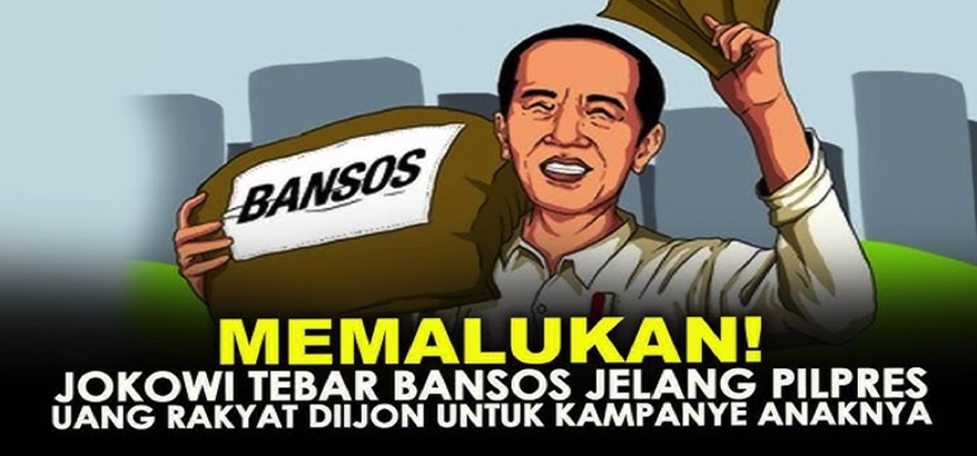 Jokowi Memanfaatkan Moment Pencoblosan Pilpres untuk Meraup Dukungan Politik Melalui Bansos