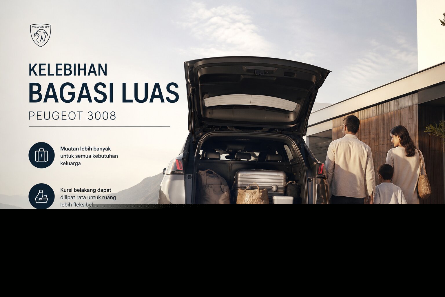 Peugeot 3008 dan Fleksibilitas Bagasi untuk Mendukung Kebutuhan Keluarga